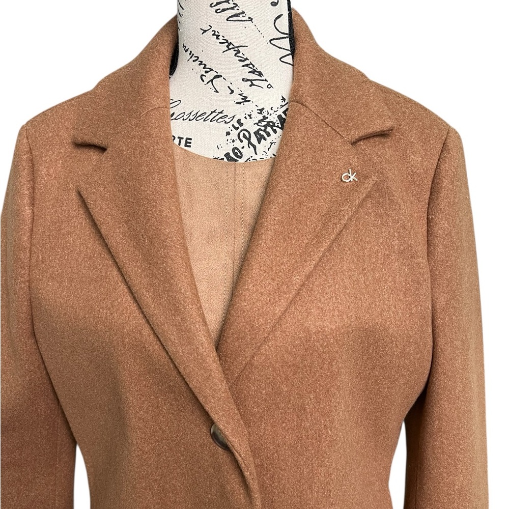 Calvin Klein Elegant Tan Women's Coat - Picture 6 of 14